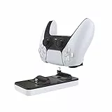 DR1TECH GamePow+ Ladestation Für PS5 Dualsense Controller mit Schnelles Aufladen - Doppelte Ladung Des Wireless Controllers Für PS 5 Mit Entfernbaren Anschlüssen