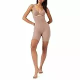 SPANX Shapewear für Damen Tummy Control High-Waisted Power Short (Regular und Übergröße), Café Au Lait, M