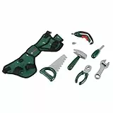 Theo Klein 8313 Bosch Werkzeuggürtel | Mit Hammer, Zange, Säge und vielen mehr | Mit batteriebetriebenem Ixolino | Maße: 76 cm x 24 cm 4,5 cm | Spielzeug für Kinder ab 3 Jahren