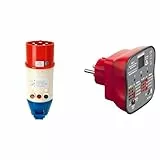 Testboy TV 432 CEE-Adapter mit Drehfeldrichtungsanzeige & Benning SDT 1. Steckdosentester (Prüfung von Schutzkontaktsteckdosen