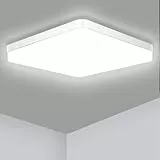Ouyulong Deckenlampe Led 36W 6500K 4350LM Deckenleuchte Led für Wohnzimmer, Schlafzimmer, Küche, Badezimmer, Balkon, Esszimmer, Kaltweiß, Quadratisch 23cm Deckenlampe