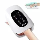 Elektrische Handmassagegerät mit Fingerdehnung & Vibration - 2025 Neues Design für Handentspannung und Wohlbefinden (Inkl. Wärmefunktion & Akku) 6 Modi, 6 Intensitäten und 3 einstellbare Timings