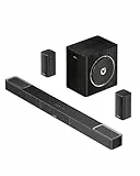 ULTIMEA Skywave X40 5.1.2ch Wireless Surround Sound System, Soundbar für TV Geräte mit Dolby Atmos, 530W Soundbar mit Kabellos Subwoofer, GaN-Verstärker, 4K-HDR-Pass-Through, HDMI eARC, Bluetooth® 5.4