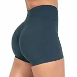 SMILODOX Sport Shorts Damen Amaze Ultra, Seamless Blickdichte Radlerhose, Unsichtbarer Scrunch-Effekt, V-Shape High Waist Kurze Sporthose, Hoher Bund Biker Shorts für Yoga Fitness Gym