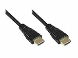 Good Connections 4514-020 HDMI Kabel mit Ethernet 24K vergoldete Stecker und Kupferkontakte, 2m Schwarz