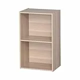 Iris Ohyama, Schrank, 2 Büroregale, Bücherregal, stabil, große Kapazität, multifunktional, solide, Schlafzimmer, Wohnzimmer – Office Basic Rack - CX-2FN – Hellbraun