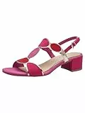 MARCO TOZZI Damen Sandalen mit Absatz mit Verstellbarem Riemen Vegan, Rosa (Pink comb), 40 EU