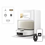 Mova V50 Ultra Complete Saugroboter mit Wischfunktion 24.000 Pa, 6cm Hindernisüberwindung, Liftable Navigation+RGB AI+LED, 80℃ Heißwasserwäsche & 63℃ Selbsttrocknung, DuoSolution System, Tricut Bürste