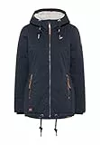 Ragwear ZUZKA Damen Jacke Parka warme Übergangsjacke Mantel (DE/NL/SE/PL, Alphanumerisch, M, Regular, Regular, Navy)
