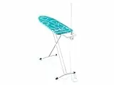 Leifheit Bügeltisch Air Board M Solid Plus, Bügelfläche 120 x 38 cm, Zwei-Seiten-Bügeleffekt, geeignet für Bügeleisen und Dampfbügeleisen, höhenverstellbar, Bügelbrett mit Steckdose und Kabelhalter