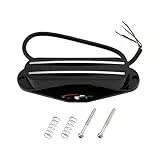 Create idea Humbucker Tonabnehmer High Output E-Gitarre Tonabnehmer 9K Ohm Kompatibel mit Fender Squier Strat, Schwarz