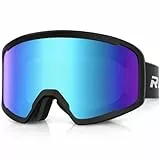 RIOROO Skibrille Herren Damen und Erwachsene,Snowboardbrille OTG 100% UV-Schutz Skibrille für brillentrager,Schneebrille Anti-Nebel Ski Goggles