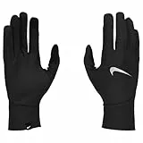 Nike Damen Pacer Lightwei Running-Handschuhe, Black/Black/Silver, S