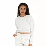 SMILODOX Sweatshirt Damen Amelia, Oversize Crop Pullover Damen, Pullover Langarmshirt Damen Rundhalsausschnitt, Crop Top Damen Sweatjacke Damen Komfortables Material, Ideal für Sport & Freizeit