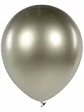 Folat 19817 Luftballons Farben Gold Silber Glänzend 33 cm 10 Stück - Champagne Gold Latex Ballons füllen mit Helium oder Luft für Geburtstag, Geburtstagsdeko, Hochzeit, Jubiläum, Party Dekoration