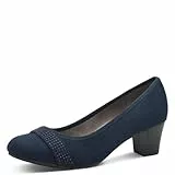 Jana Damen Pumps mit Glitzerdetails Vegan, Blau (Navy), 40 EU