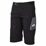 O'NEAL | Kurze Mountainbike-Hose | MTB DH Downhill FR Freeride | Strapazierfähiges Mesh-Material, Stretcheinsätze | Element FR Womens´s MTB Shorts Hybrid V.23 | Frauen | Schwarz Grau | Größe L