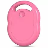Air Tracker Tag Schlüsselfinder,Kompatibel mit Apple Wo ist? APP (iOS NUR,Android Nicht unterstützt),Bluetooth Key Finder für Schlüssel,Gepäck,Koffer,Brieftasche,Austauschbarer Akku,1er-Pack(Rosa)