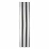 KAISER plastic® Akustikpaneele aus Filz | Farbe: weiß/schwarz | Wandpaneele im Format 240 x 60 cm | Lamellenwand auß Filz | moderne Wandverkleidung (240 x 60 cm - 4 Stk.)