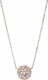 Fossil Halskette Für Frauen, 40,6 Cm Länge, 5,1 Cm Verlängerung Rosa, Rose Gold Perlmutt, Edelstahl Halskette, JF01740791