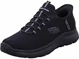 Skechers Summits High Range Herren Sneakers, Black Mesh Trim Black, 43 EU