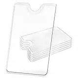 6 x Transparente kartenhülle hartplastik,kartenschutz,card case,ec karten schutzhülle,kreditkartenhülle,scheckkartenhülle,kartenschutzhülle für ec karte bankkarten kreditkarten für ihre Geldbörse