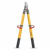 AIRAJ Astschere | 42-61cm Teleskop Astschere | Bypass Gartenschere | Scharfe SK5-Kohlenstoffstahl Klinge | Schnelles Schneiden | Beschneidet Mühelos Äste(35mm Max) | für Frische und Verwelkte Zweige