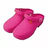 Oxypas Arbeitsschuhe Damen - Antistatische und rutschfeste Sicherheitsschuhe Herren, Leichter Clog für den Einsatz in der Medizin, Pflege und Gastro, Antibakteriell, Oxyclog, Pink 39/40 EU