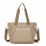 JIANLINST Damen Handtasche Frauen Schultertasche Casual Multifunktionale Umhängetaschen Hobo Taschen für Arbeit Einkaufen Reisen Khaki