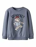 NAME IT Jungen Nmmsaxo Ls Nreg Sweat Bru Box, Flint Stone, 92 cm