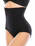 SURE YOU LIKE Shapewear Damen Bauchweg Unterhose Hohe Taille Figurenformender Miederslip Miederhose Body Shaper Unterwäsche, Schwarz, M/L