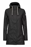 NORTH BEND NBTora Damen Regenjacke winddicht wasserdicht atmungsaktiv Outdoorjacke mit Kapuze Wassersäule 5000mm W-PRO Wetterschutzsystem, Größe:40, Farbe:Black (1001)