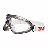 3M Vollsicht-Schutzbrille Serie 2890, abgedichtet, Anti-Fog-Beschichtung, transparentes Acetatglas, 2890SA, Klar