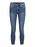 VERO MODA NOS Damen VMTANYA MR S Piping Jeans VI349 NOOS Skinny Jeans, per Pack Blau (Medium Blue Denim Medium Blue Denim), 42/L32 (Herstellergröße: XL)