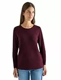 CECIL Damen 3015484 Strukturpullover, Eggplant red Heather Melange, XL