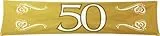 Folat Banner 50 Goldhochzeit, Polyester, ca. 40x180cm