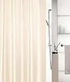 Spirella Anti-Schimmel Duschvorhang - Anti-Bakteriell, waschbar, wasserdicht, Polyester, „Altro Champagne Beige“ 180x200cm