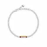 Clondo Armband für Herren und Damen, AS Rom, aus Stahl, offizielle Kollektion, elegantes und sportliches Accessoire mit Logo, Geschenkidee für Fans – verschiedene Modelle erhältlich, Taglia Unica
