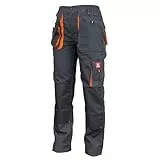 Hose Schutzhose Arbeitskleidung Arbeitshose URG-A [260g/m2], Graphit/Orange, 50 EU