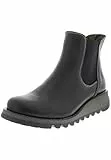 FLY London Damen Salv Chelsea Boots, Schwarz Black 000, 39 EU