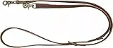 TRIXIE Hundeleine aus Leder Rustic V-Leine Leder M–L, 2,00 m 20 mm in dunkelbraun - verstellbare Fettlederleine für Hunde im klassischen Design - für mittelgroße bis große Hunde - 19002