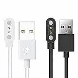 Blueshaweu Ladekabel Kompatibel mit Voigoo Smartwatch 1,39'' C21 PRO, Kabel Ladegerät Ladestaion für Voigoo C21 PRO Smartwatch (schwarz+weiß)