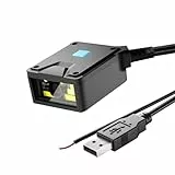 NetumScan 2D-Barcode-Scanner mit fester Halterung Industrietauglicher 1D/2D/QR-Code-Leser mit automatischer Induktionserkennung USB-Anschluss Geeignet für Selbstbedienungsterminals und Fertigungsstraß