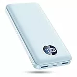 Powerbank, tragbares Ladegerät, blau