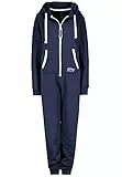 Eight 2 Nine Damen Sweat Overall Einteiler Onesie dark-blue M/L