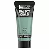 Liquitex 8870509​ Basics Acrylfarbe - Grüngrau​, 22ml Tube, lichtecht, wasserfest, zum Malen und Dekorieren von Holz, Metall, Keramik, Kunststoff, Leinwand