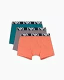 Emporio Armani Herren 3-Pack Boxer Retroshorts, Shark/Harbor Blue/La, XL