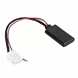 Bluetooth AUX Adapter, Drahtloses Musikstreaming, Auto Adapter 12V 12 Pin, Einfache Plug-and-Play-Installation for Fahrer und Reisende in PKW mit RCD RNS Systemen
