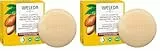 WELEDA Bio Festes Shampoo Reparatur & Pflege - Naturkosmetik Haarpflege Seife schützt vor Spliss & Haarbruch mit Bio Sheabutter, Arganöl & Keratin. Natürliches Haarshampoo ohne Silikone (vegan / 50g)