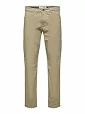 Selected Homme Herren Slhslim-New Miles 175 Flex Pants W Chino, Greige, 32W / 32L EU